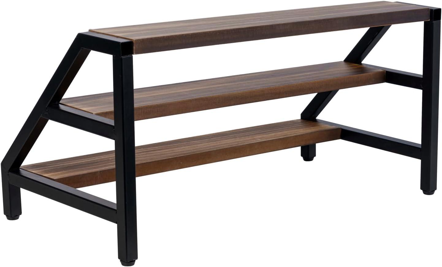 imageMyGif Brass Wine Rack for 9 Bottles Modern Metal Tabletop Holder Horizontal Storage for Kitchen Bar ampamp Dining Room Rustic Industrial Decor with Gold Finish3 Tier Wine Bottle Rack