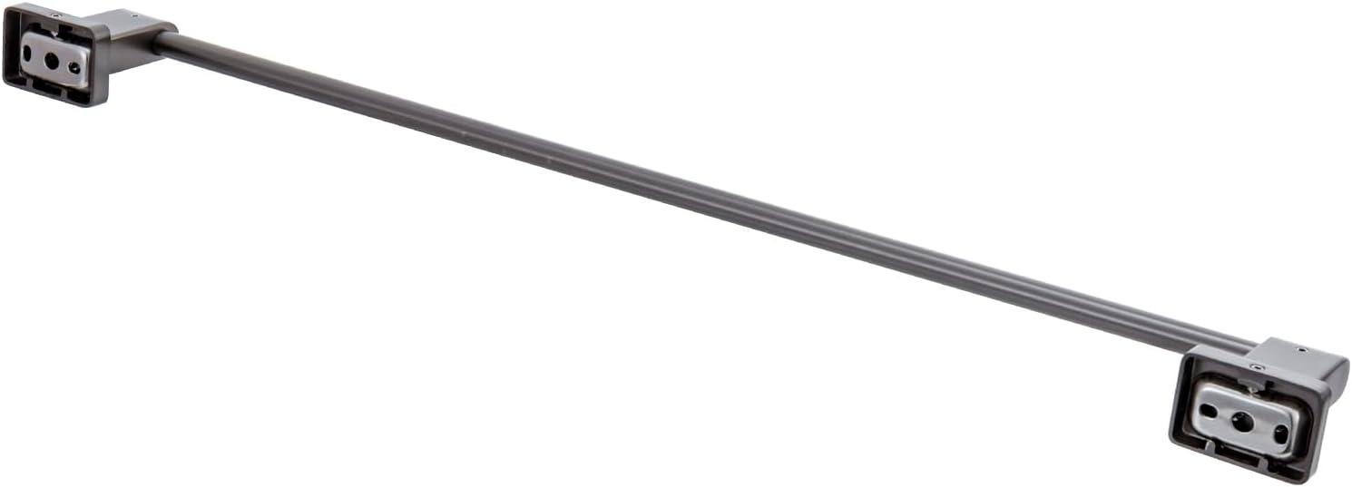 imageMyGift 24 Inch Towel Bar Premium Hotel Series Commercial Grade Stainless Steel Bathroom Towel Holder Wall Mounted Modern Gunmetal Gray Bar Rack for Hanging Bath TowelsMetal Gray