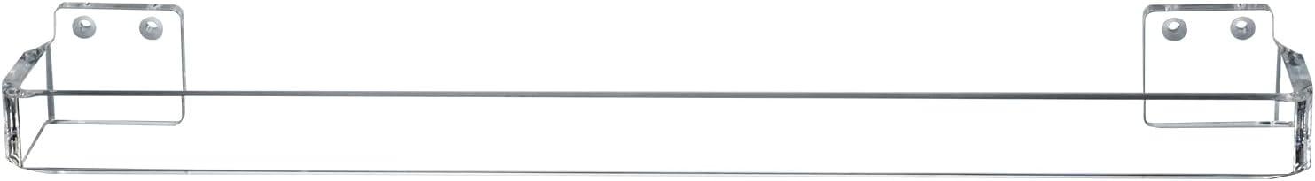 imageMyGift 24 Inch Towel Bar Premium Hotel Series Commercial Grade Stainless Steel Bathroom Towel Holder Wall Mounted Modern Gunmetal Gray Bar Rack for Hanging Bath TowelsClear