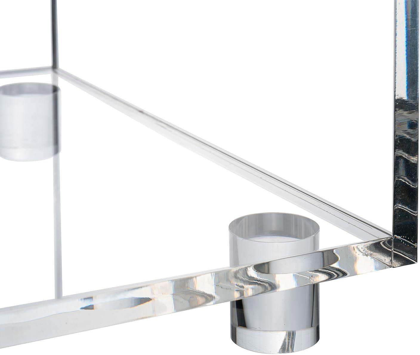 imageMyGift 3 Tier Clear Acrylic Table Accent Furniture for Living Room Bedroom Clear Nightstand Side End TablesMedium