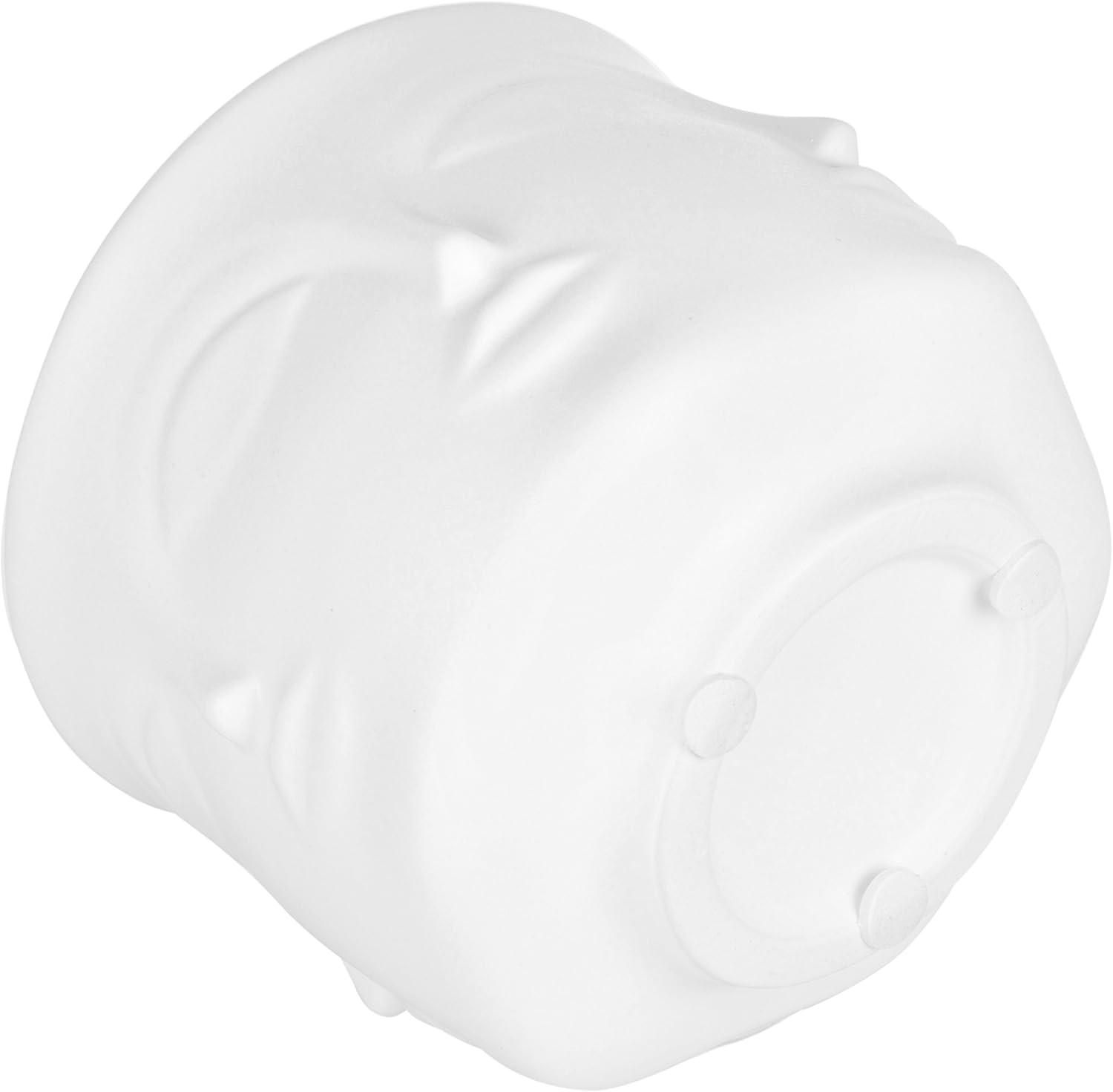 imageMyGift 4Inch White Ceramic Multiple Face Shaped Vase Plant Pot Guanyin Design Small Plants Cactus Succulent Planter