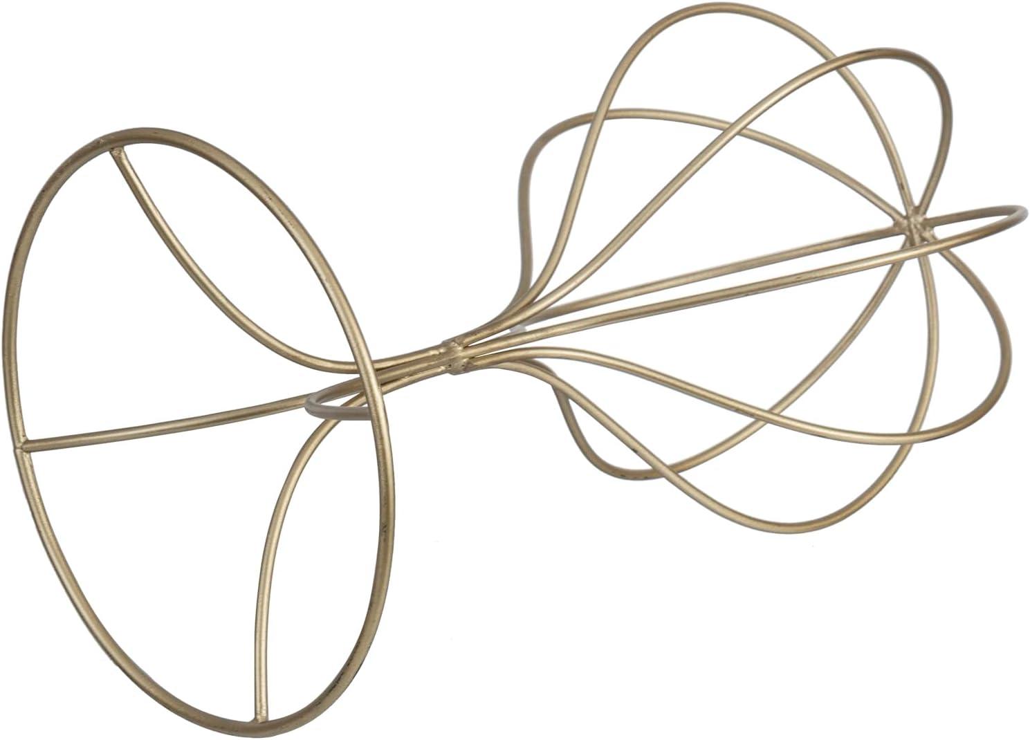 imageMyGift Black Metal Wire Hat Holder Stand Wig Display Rack Fedora or Baseball Cap Storage Form Set of 2Brass