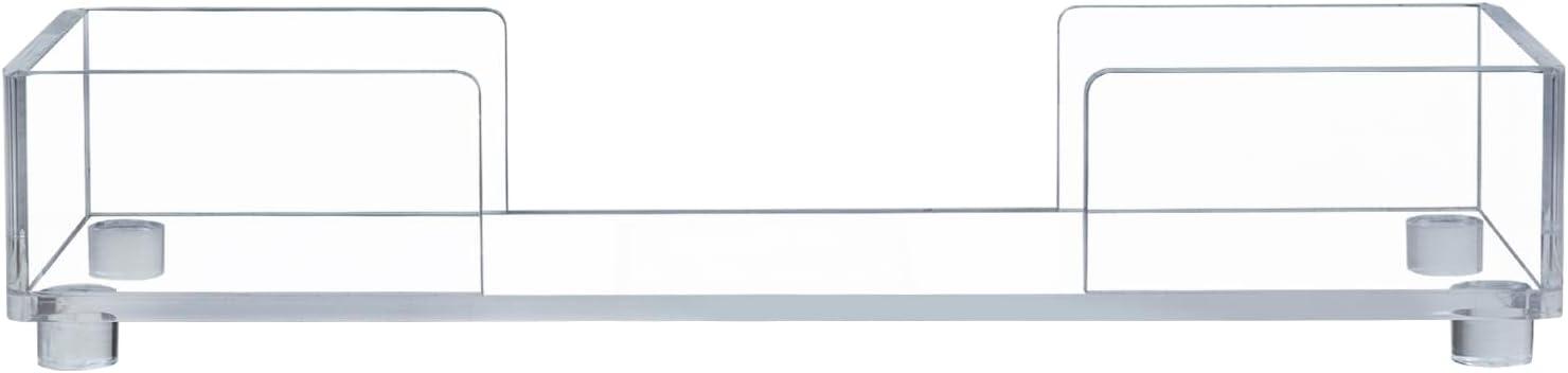 imageMyGift Gold Paper Towel Holder Toilet Paper Towel Dispenser for Bathroom C fold Paper Towel Holder Countertop for Commercial ampamp Home Use Modern Brass Finish MetalClear Acrylic