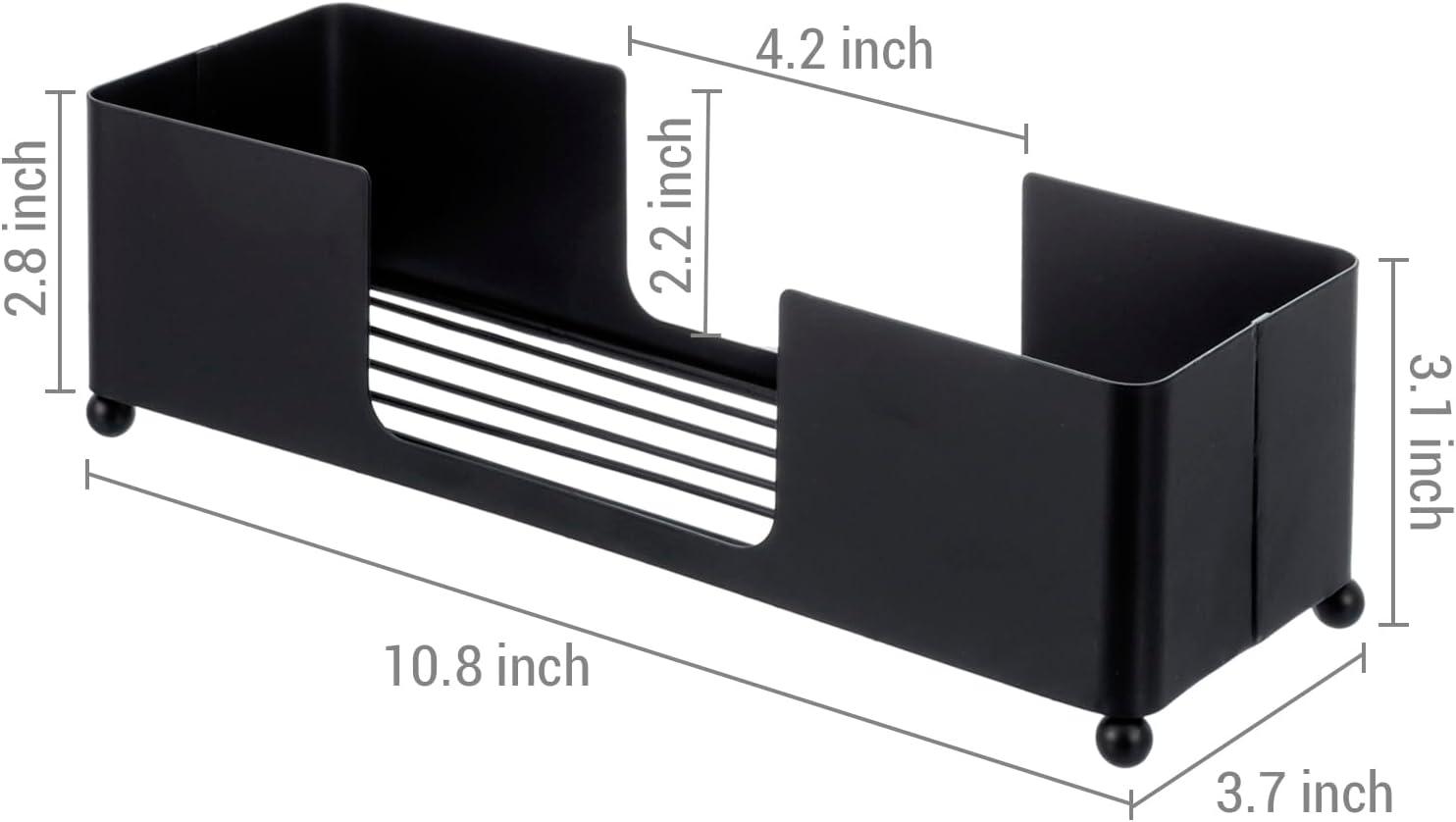 imageMyGift Gold Paper Towel Holder Toilet Paper Towel Dispenser for Bathroom C fold Paper Towel Holder Countertop for Commercial ampamp Home Use Modern Brass Finish MetalBlack