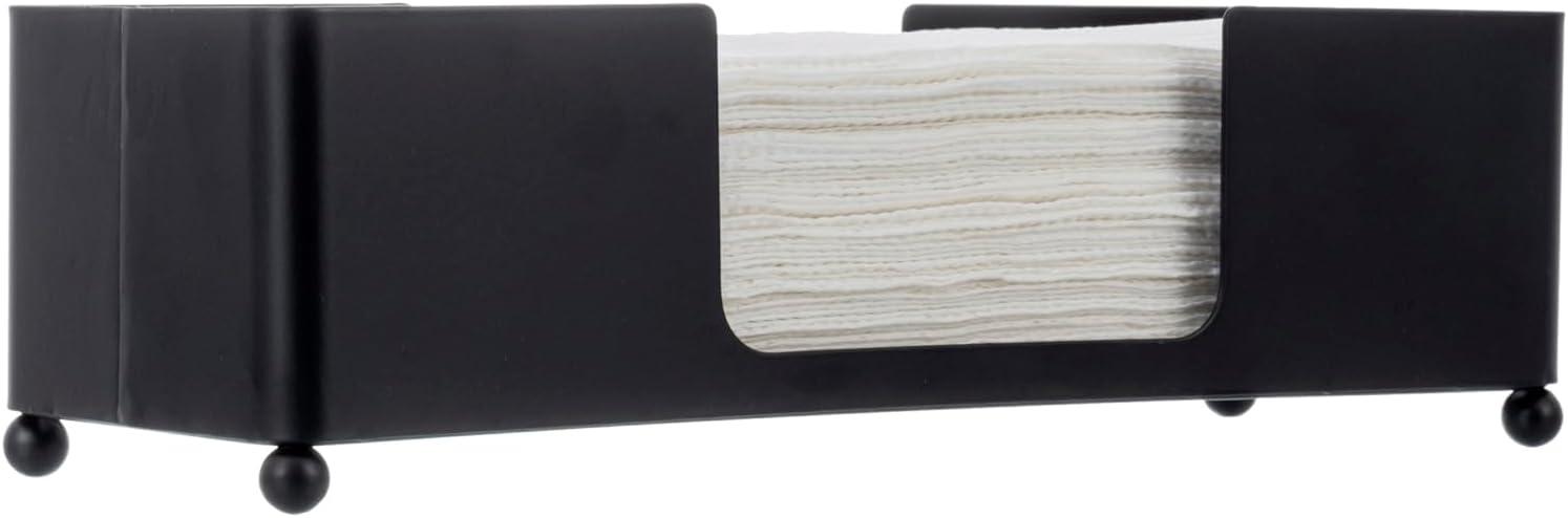 imageMyGift Gold Paper Towel Holder Toilet Paper Towel Dispenser for Bathroom C fold Paper Towel Holder Countertop for Commercial ampamp Home Use Modern Brass Finish MetalBlack