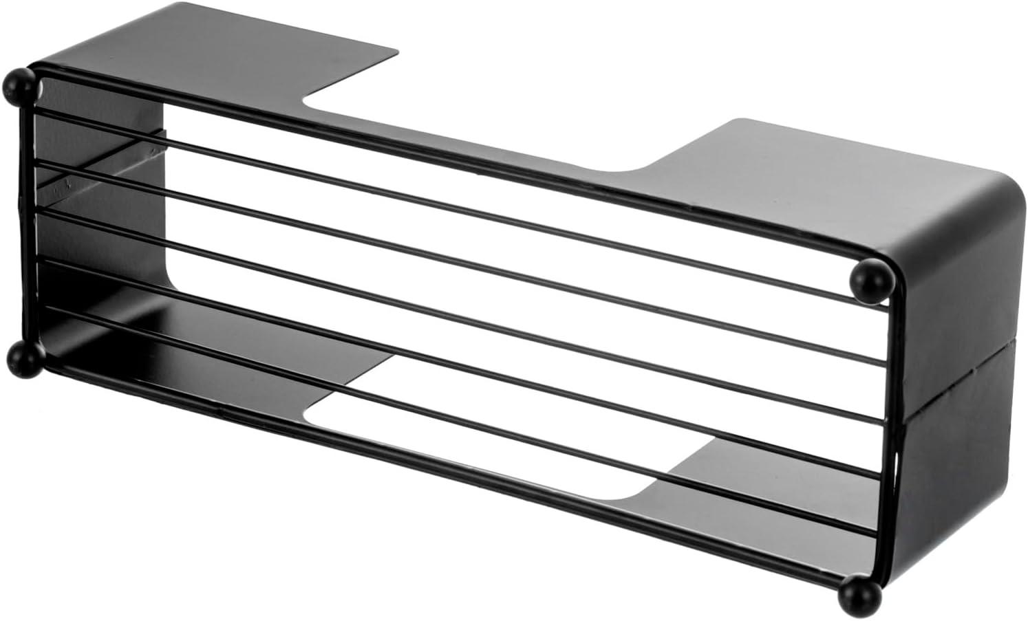 imageMyGift Gold Paper Towel Holder Toilet Paper Towel Dispenser for Bathroom C fold Paper Towel Holder Countertop for Commercial ampamp Home Use Modern Brass Finish MetalBlack2