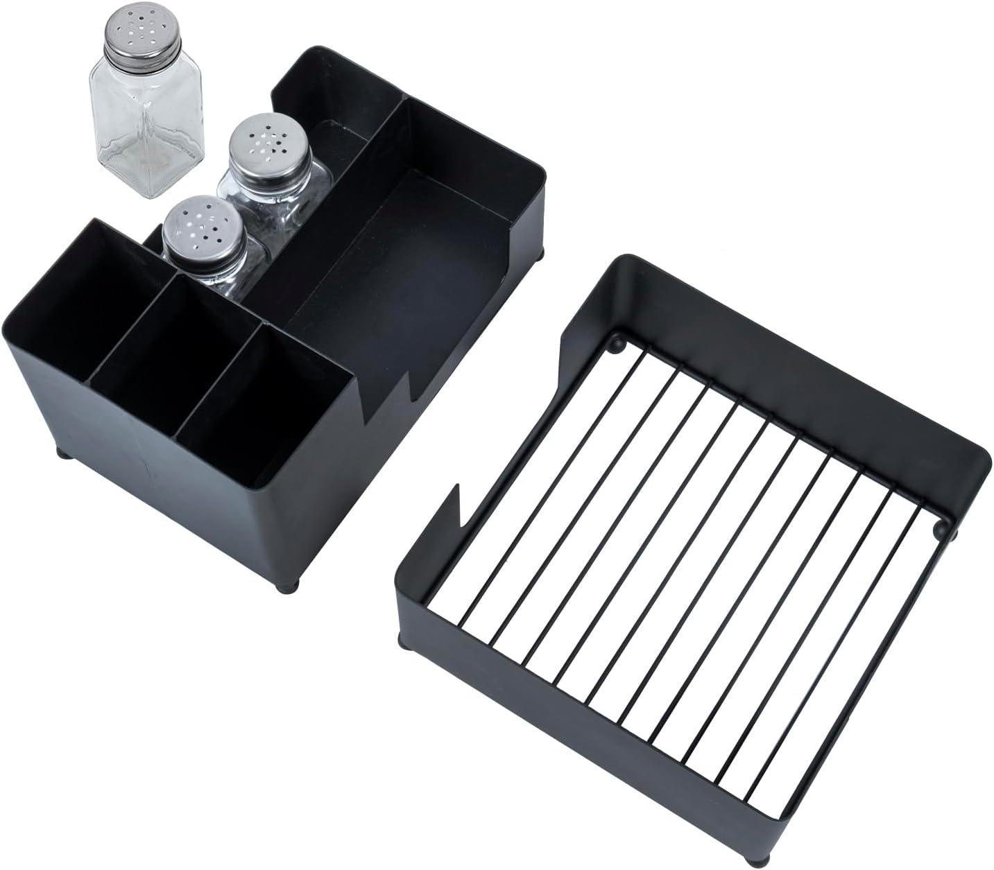 imageMyGift Gold Paper Towel Holder Toilet Paper Towel Dispenser for Bathroom C fold Paper Towel Holder Countertop for Commercial ampamp Home Use Modern Brass Finish MetalMatte black set