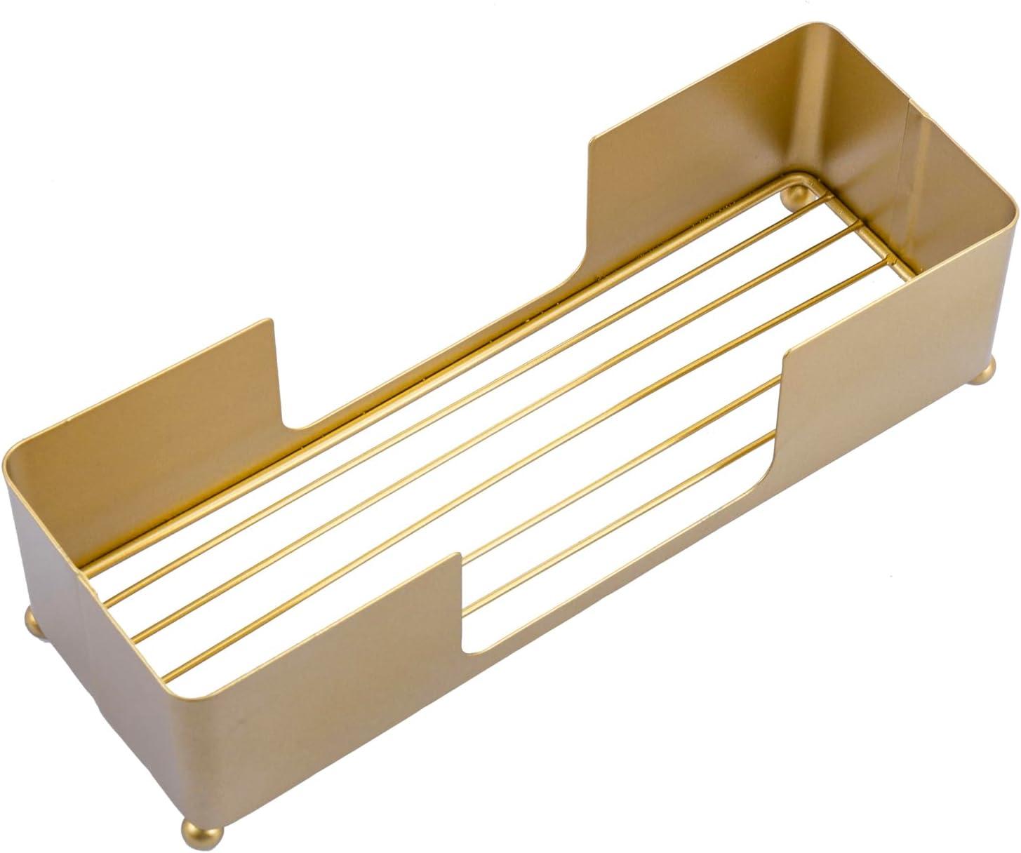 imageMyGift Gold Paper Towel Holder Toilet Paper Towel Dispenser for Bathroom C fold Paper Towel Holder Countertop for Commercial ampamp Home Use Modern Brass Finish MetalBrass Tone2