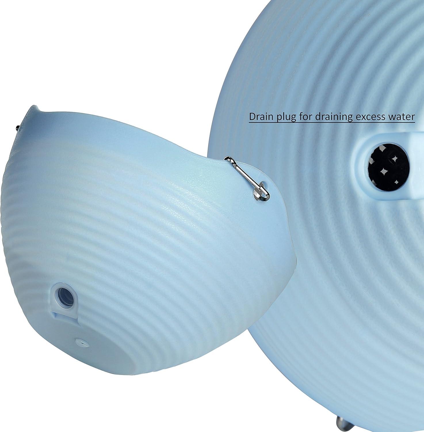 imageMyGift Hanging Planter SelfWatering Indoor Pots with Drainage Hole 3 Pack Hanging Plant Container with Metal Chain BlueYellowWhite