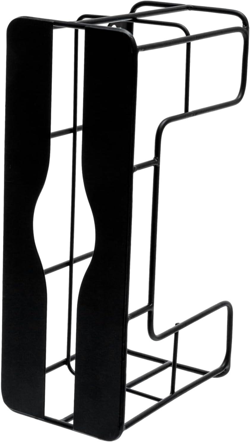 imageMyGift Modern Brass Tone Metal Wire Commercial Wall Mounted or Tabletop Paper Folded Towel Holder Dispenser Rack Tree and BirdBlack