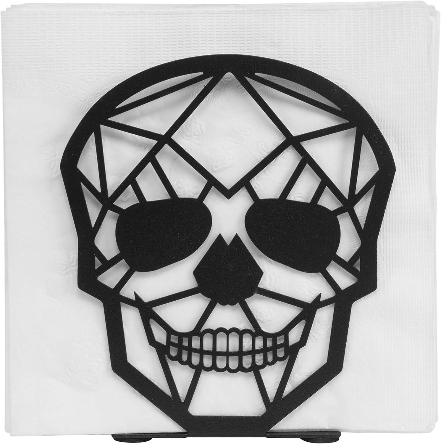 imageMyGift Modern Brass Tone Metal Wire Commercial Wall Mounted or Tabletop Paper Folded Towel Holder Dispenser Rack Tree and BirdHalloweenblack