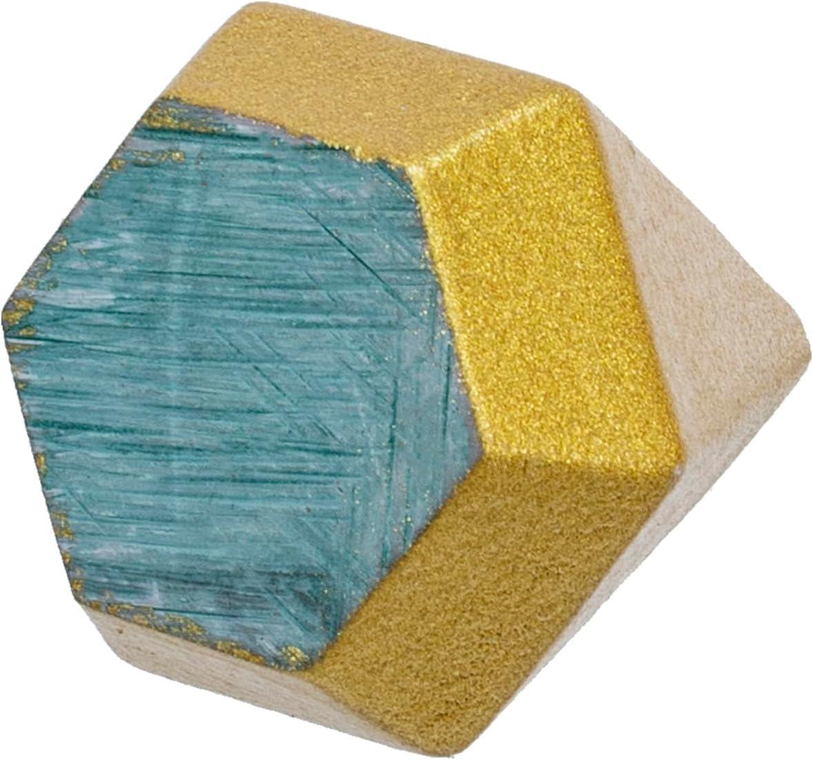 imageMyGift Modern Cone Shaped Ring Holders Decorative MultiColored Pastel Prism Style Jewelry Display Stands Set of 4Black Gold