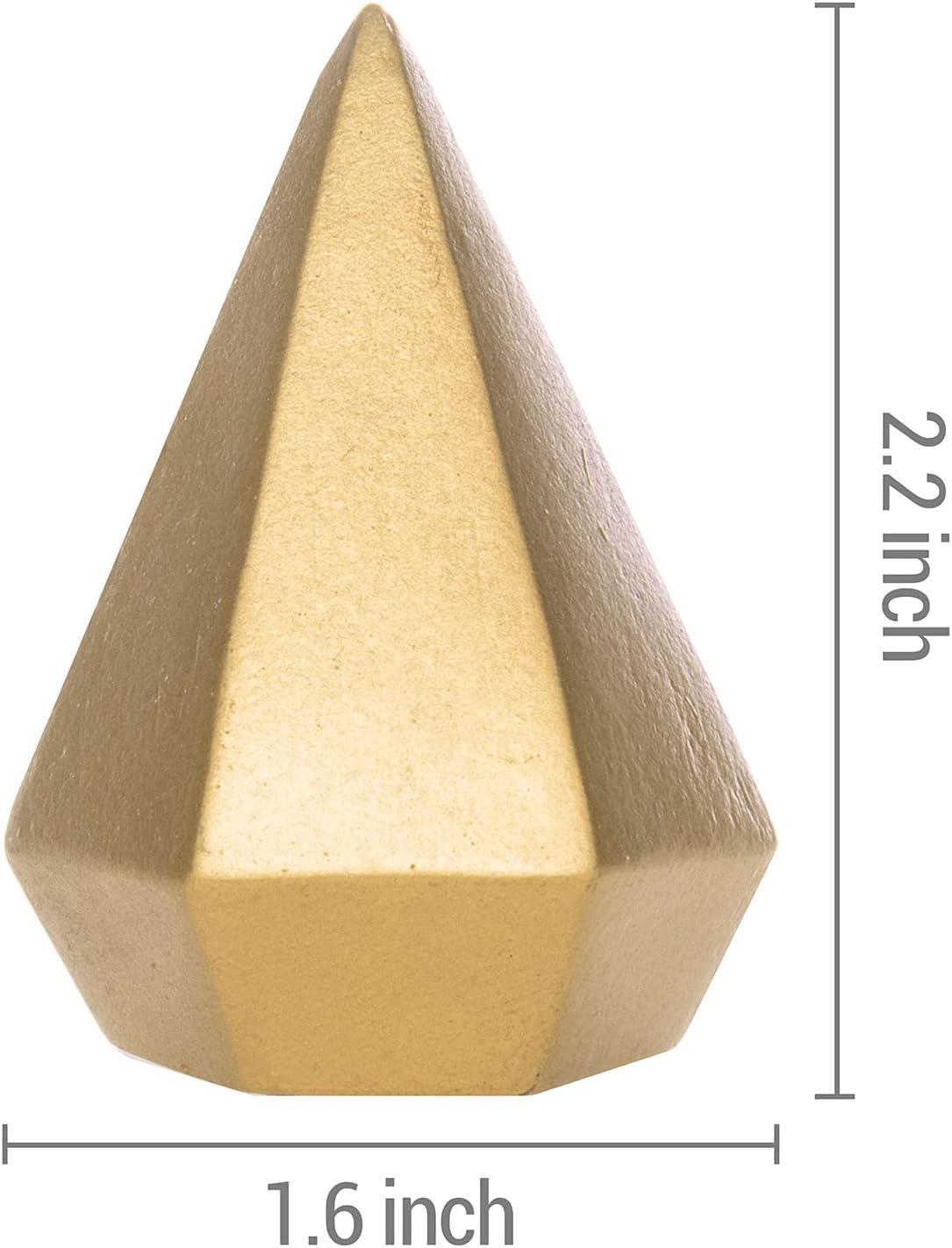 imageMyGift Modern Cone Shaped Ring Holders Decorative MultiColored Pastel Prism Style Jewelry Display Stands Set of 4Multicolored 4