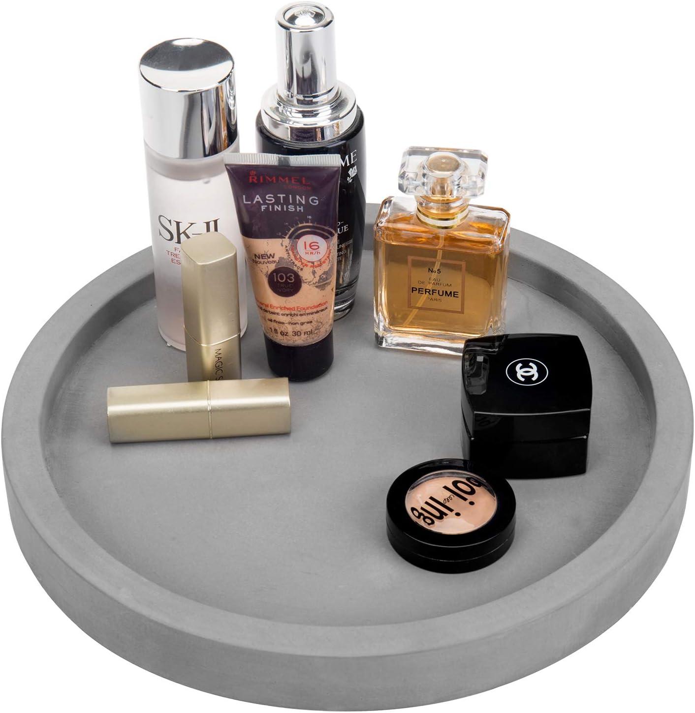 imageMyGift Modern Gray Concrete Hexagonal Decorative Display Bathroom Vanity TrayGray