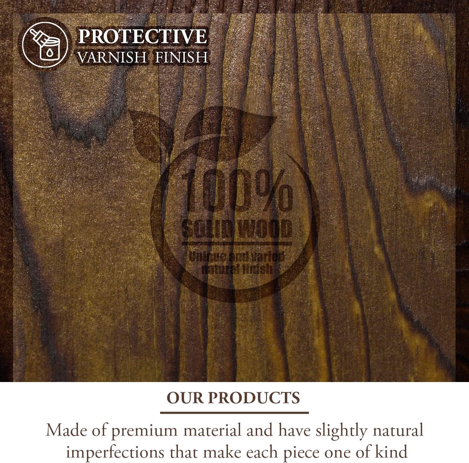 imageMyGift Set of 3 Fake Plants Small Artificial Potted Plants Indoor in Clear Glass Pot 95 Inch Faux Plant for Home DecorBurnt Wood