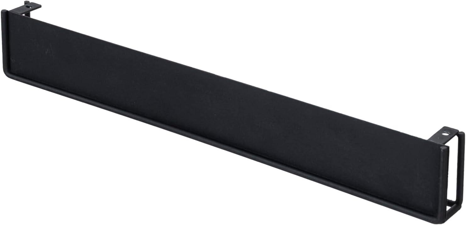 imageMyGift Set of 3 WallMounted Black Metal Nail Polish and Essential Oils Display Shelves Kitchen Spice Jars RackBlack