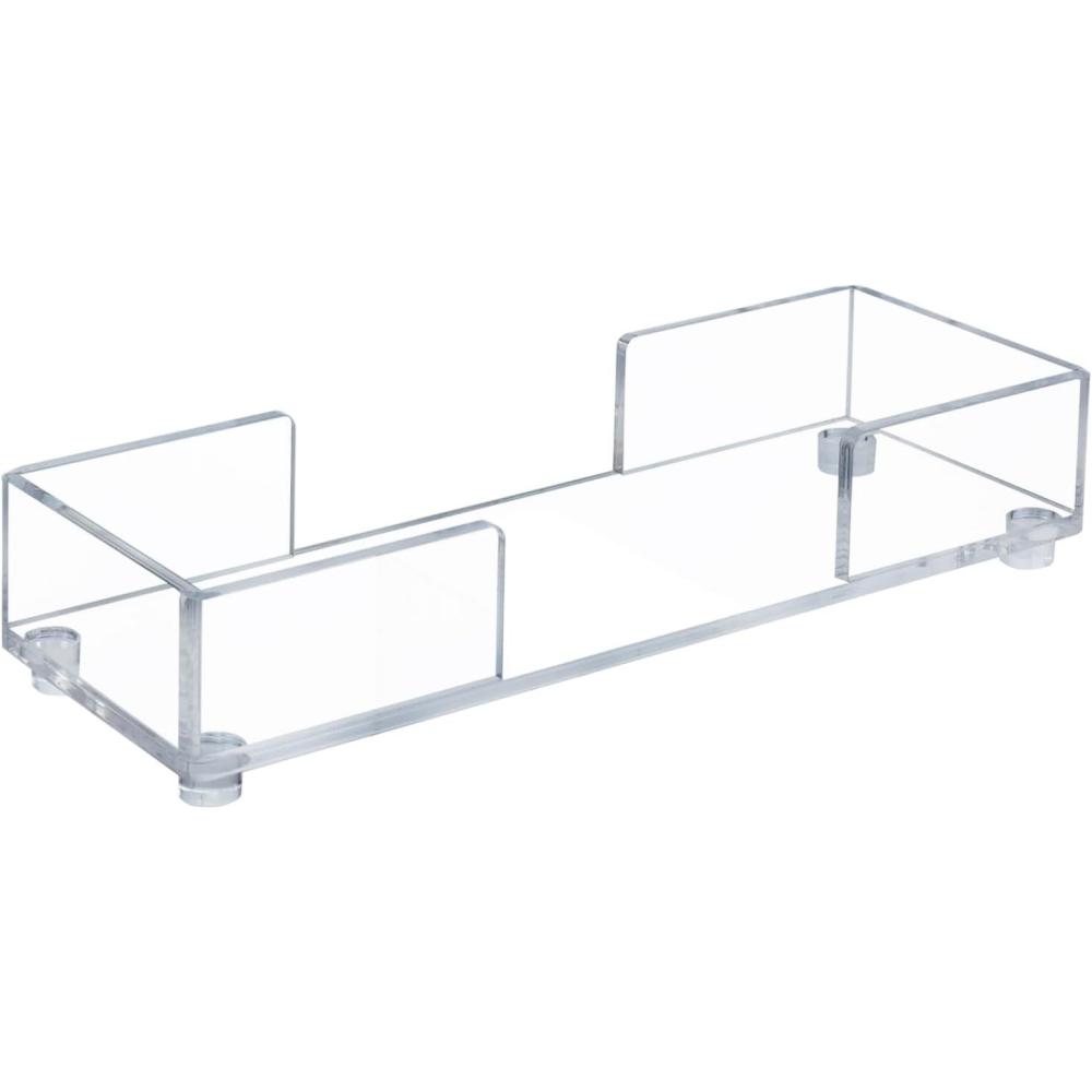 imageMyGift Gold Paper Towel Holder Toilet Paper Towel Dispenser for Bathroom C fold Paper Towel Holder Countertop for Commercial ampamp Home Use Modern Brass Finish MetalClear Acrylic