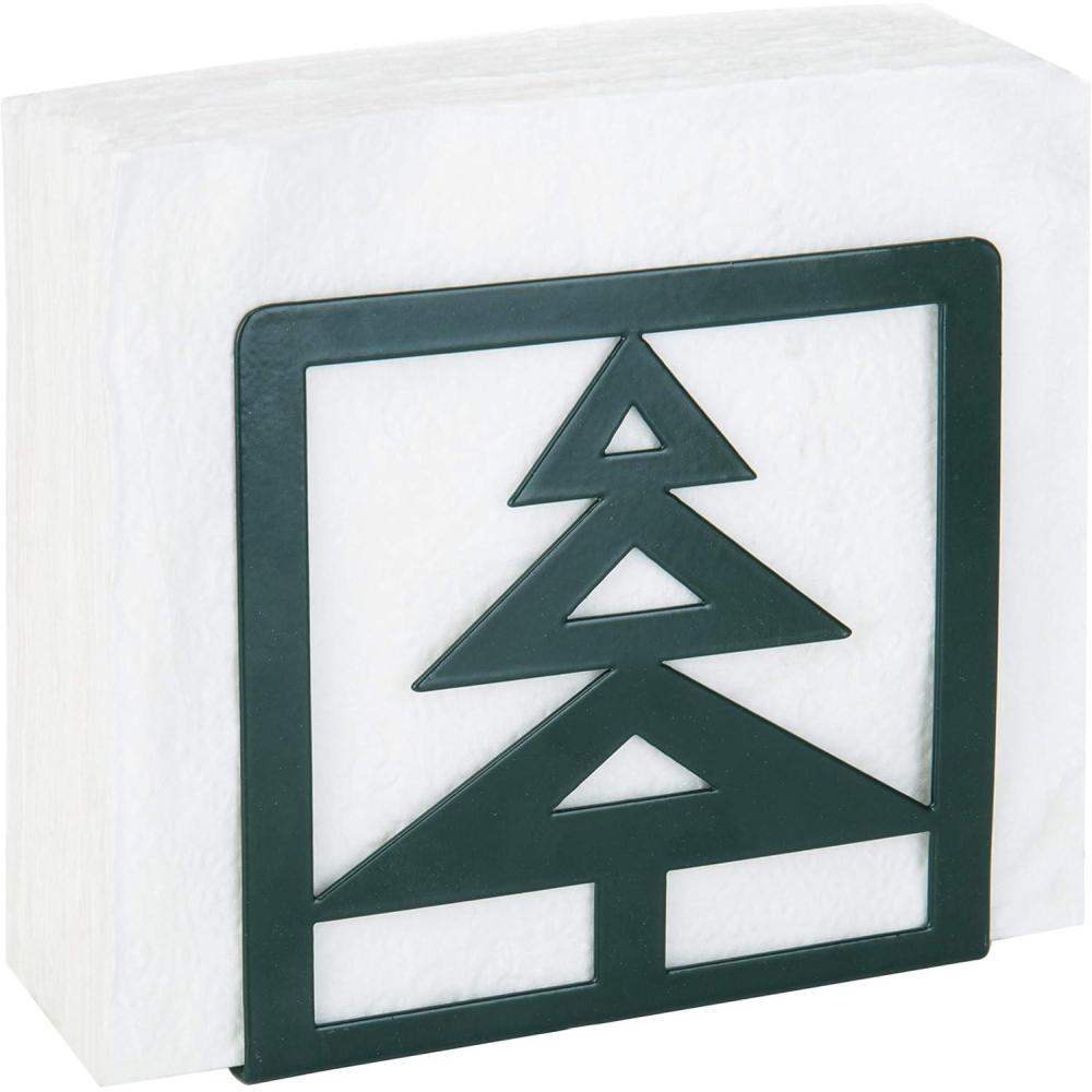 imageMyGift Modern Brass Tone Metal Wire Commercial Wall Mounted or Tabletop Paper Folded Towel Holder Dispenser Rack Tree and BirdDark Green