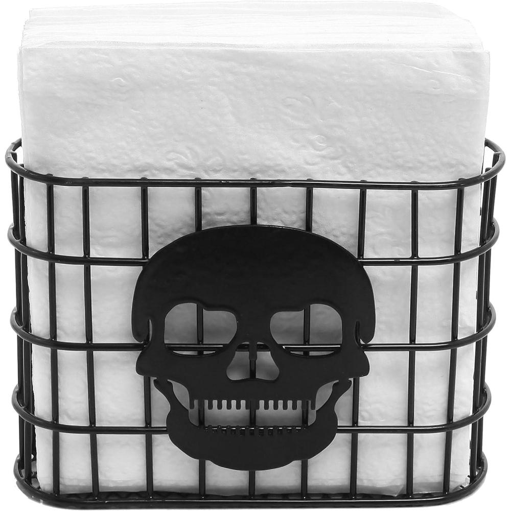 imageMyGift Modern Brass Tone Metal Wire Commercial Wall Mounted or Tabletop Paper Folded Towel Holder Dispenser Rack Tree and BirdHalloween