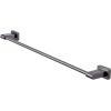 MyGift 24 Inch Towel Bar, Premium Hotel Series Commercial Grade Stainless Steel Bathroom Towel Holder, Wall Mounted Modern Gunmetal Gray Bar Rack for Hanging Bath Towels(Metal Gray)