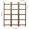 MyGift Burnt Wood Blanket Ladder 59″ H Freestanding and Folding, 6 Tier and 3 Panel Towel Rack for Bathroom, Decorative Display Ladder Shelf Quit Rack for Living Room, Brown.(Burnt Wood)
