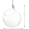 MyGift Clear Glass Hanging Terrarium Globe, Mini Decorative Air Plant Holder Set of 2