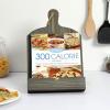 MyGift Cookbook Stand Recipe Book Holder with Brown Wood Cutting Board Design, Cookbook Holder for Countertop Display(Vintage Gray)