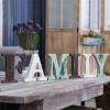 MyGift Decorative Multicolor Distressed Wood F-A-M-I-L-Y Block Cutout Freestanding Letters, Rustic Wooden Family Sign Tabletop Art Decor for Home or Office(Family (Rustic))