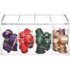 MyGift Deluxe Clear Acrylic Coffee Pod Holder, Coffee Bar Accessories Organizer with 4 Compartments and Hinged Lid