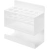 MyGift Dry Erase Marker Holder 10 Slots Whiteboard Marker Holder for Wall Dry Erase Eraser Holder Wall Mount Black(White)