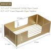 MyGift Gold Paper Towel Holder, Toilet Paper Towel Dispenser for Bathroom, C fold Paper Towel Holder Countertop for Commercial & Home Use, Modern Brass Finish Metal(Gold-Big)