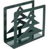 MyGift Modern Brass Tone Metal Wire Commercial Wall Mounted or Tabletop Paper Folded Towel Holder Dispenser Rack (Tree and Bird)(Dark Green)