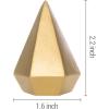 MyGift Modern Cone Shaped Ring Holders, Decorative Multi-Colored Pastel Prism Style Jewelry Display Stands, Set of 4(Multicolored -4)