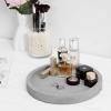 MyGift Modern Gray Concrete Hexagonal Decorative Display Bathroom Vanity Tray(Gray)