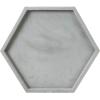 MyGift Modern Gray Concrete Hexagonal Decorative Display Bathroom Vanity Tray(Gray-hexagon)