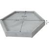 MyGift Modern Gray Concrete Hexagonal Decorative Display Bathroom Vanity Tray(Gray-hexagon)