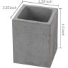 MyGift Pen Holder Pencil Holder For Desk,Pen Cup Holder For Desk,Concrete Desktop Pencil Cup,Modern Gray-Tone,Set of 3(White-Gray-Black)