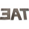 MyGift Wall Mounted Multicolored Solid Wood Letter EAT Cutout Block Wall Sign, Rearrange Letters to Tea, Kitchen Farmhouse Above Cabinet Decor, Dining Room Wall Decor