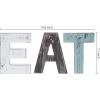MyGift Wall Mounted Multicolored Solid Wood Letter EAT Cutout Block Wall Sign, Rearrange Letters to Tea, Kitchen Farmhouse Above Cabinet Decor, Dining Room Wall Decor