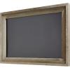 MyGift Wall Mounted Wood Chalkboard – Ash Gray Wooden Hanging Family Message Boards – 36 x 24