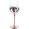 MyGift White Wine Glasses Set of 4, Ombre Rose Gold Colored Wine Glasses Stemware