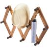 MyGift 10 Hook Burnt Wood Wall Mounted Expandable Accordion Peg Coat Rack Hanger for Entryway, Mudroom or Garage(Burnt Wood)