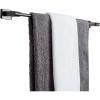 MyGift 24 Inch Towel Bar, Premium Hotel Series Commercial Grade Stainless Steel Bathroom Towel Holder, Wall Mounted Modern Gunmetal Gray Bar Rack for Hanging Bath Towels(Metal Gray)