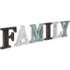 MyGift Decorative Multicolor Distressed Wood F-A-M-I-L-Y Block Cutout Freestanding Letters, Rustic Wooden Family Sign Tabletop Art Decor for Home or Office(Family (Rustic))