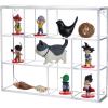 MyGift Premium Clear Acrylic Shadow Box with 9 Compartments, Wall Mountable Knickknack Display Case, Decorative Transparent Floating Shelf for Figurines, Collectibles, Plants(Clear Acrylic)