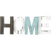 MyGift Rustic Multicolored Solid Wood HOME Cut Out Word Sign, Kitchen Framhouse Frestanding Decor, Mantel, Above Cabinet Decor(HOME)