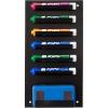 MyGit Whiteboard Marker Holder Wall Mounted Black 7 Slot Dry Erase Marker Holder and Organizer for Wall for Classroom Office or Home(Black  1 Holder)