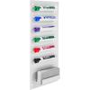 MyGit Whiteboard Marker Holder Wall Mounted Black 7 Slot Dry Erase Marker Holder and Organizer for Wall for Classroom Office or Home(White  1 Holder)