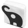 MyGift Metal Black Napkin Holder for Table with Elephant Cutout Design, Tabletop Cocktail Napkin Holder