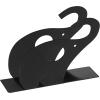 MyGift Metal Black Napkin Holder for Table with Elephant Cutout Design, Tabletop Cocktail Napkin Holder